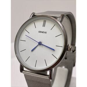 Vintage Geneve Womens Silver Watch New Battery